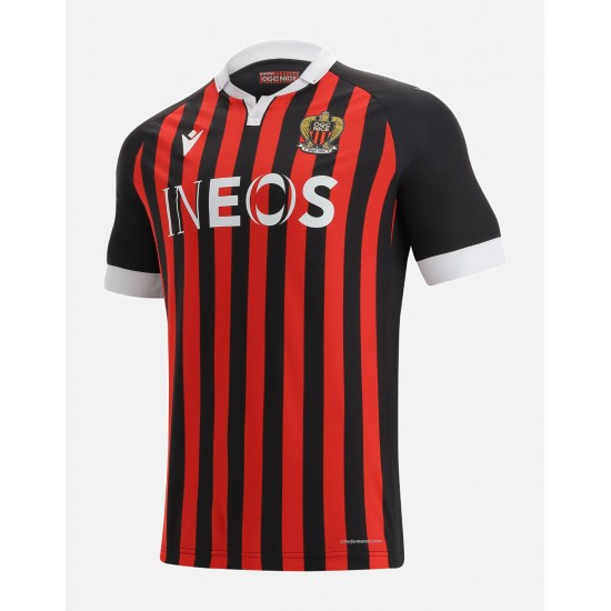 Camisola OGC Nice Equipamento Primeiro 2021-2022 Manga Curta